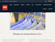 Tablet Screenshot of modeo.pl